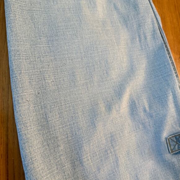 Vintage 90s Y2K Mudd Jeans Size 9 Low Rise Flare Bell Brass Buckle Light Wash - Picture 10 of 15